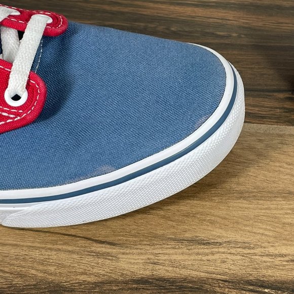 Vans Atwood Mens Size 8.5 Shoes Blue Red Canvas Low Top Lace Up Skate Sneakers main image 12